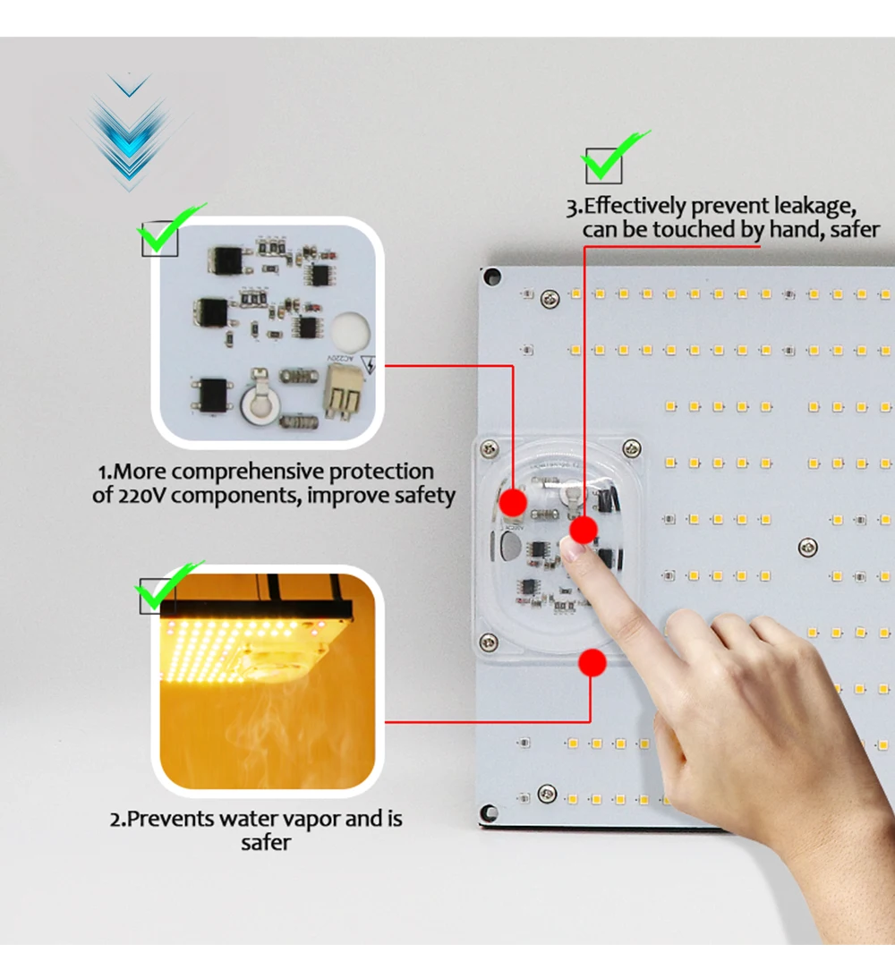 120 Вт без водителя AC 220 В samsung led 300 шт только PCBA Квантовая плата, QB288 V2 PCB с LM301B+ 660nm 3000K diy led растительный светильник