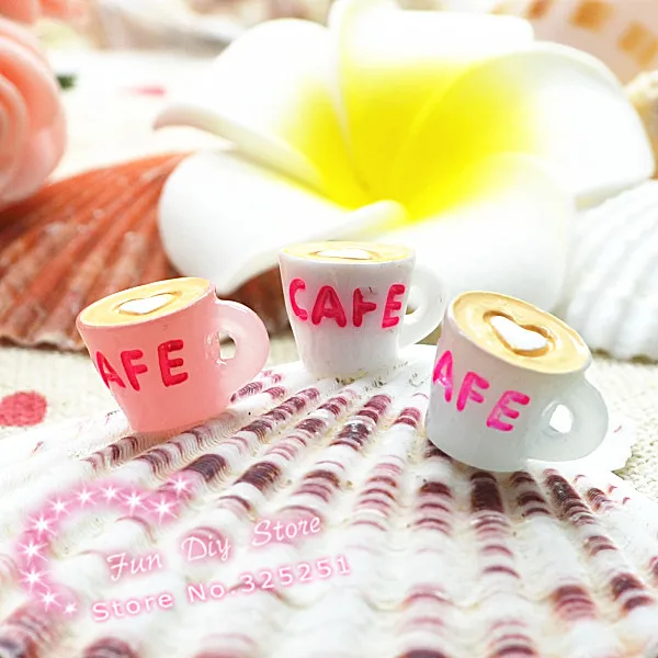 

cute small resin coffee cup Flat back decoration 60pcs/lot 10mm