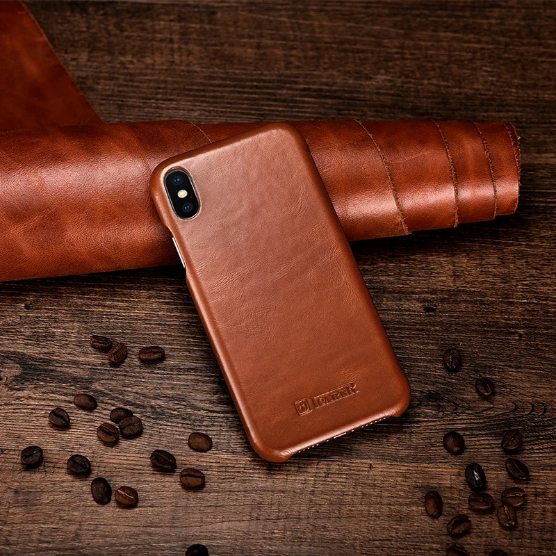 ICARER чехол из натуральной кожи для iPhone XS Max XR роскошный откидной Чехол Xs X
