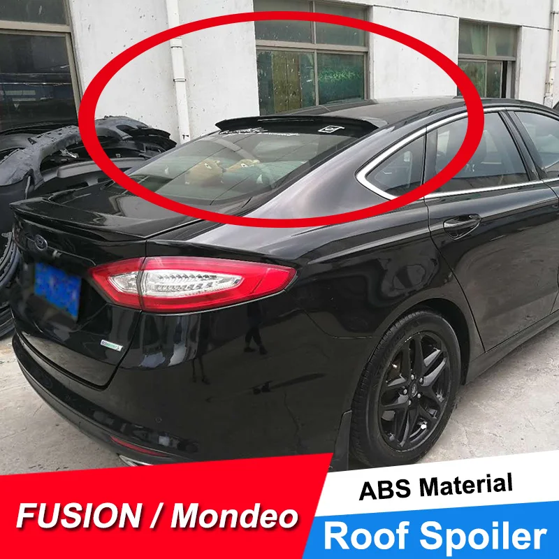 JNCFORURC задний оконный спойлер на крышу для Ford Mondeo Fusion 2013 14 15 16 17 абс пластиковый материал задний спойлер на крышу черный белый