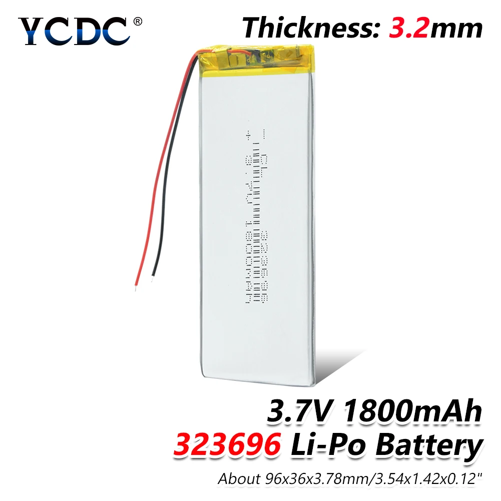 1/2/4 шт 323696 3 7 V 1800mAh Lipo батарея Замена для MP5 DVD камеры динамик электронная книга iPod