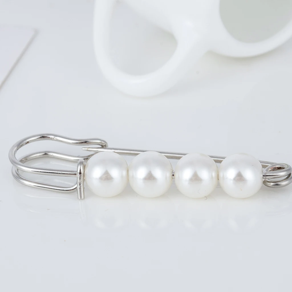 2 шт. Дамская ткань для шарфа хрустальные стразы жемчуг булавка броши модные