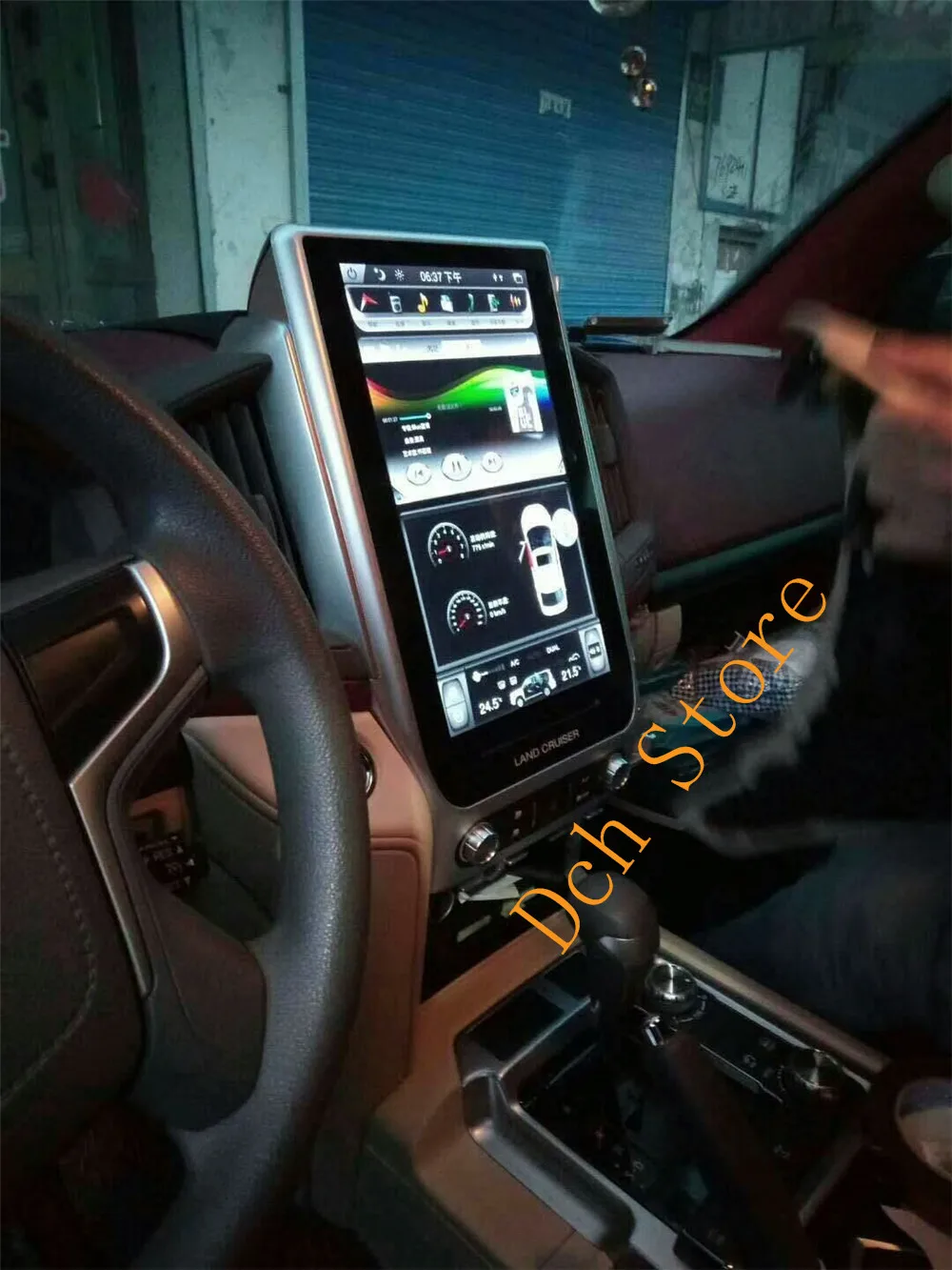 14 ''вертикальный tesla стиль Android 7,1 Автомобильная dvd-навигационная система для Toyota Landcruiser land cruiser plus с dvd
