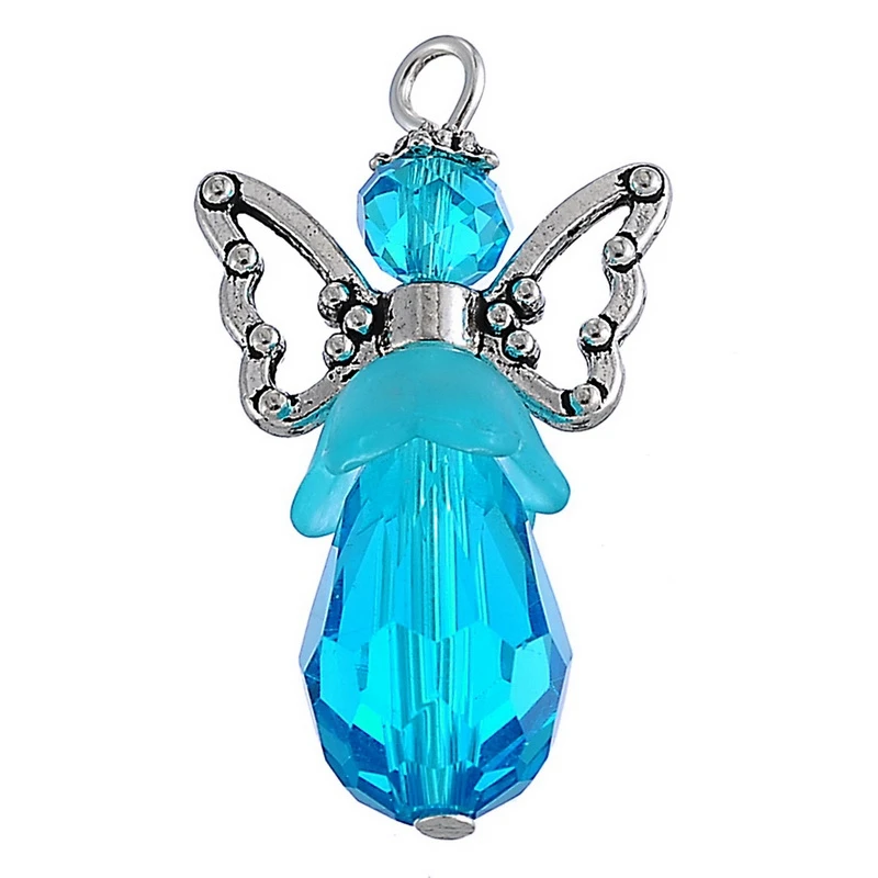 LASPERAL стеклянный акриловый кулон для ювелирных изделий девушка милая подвеска