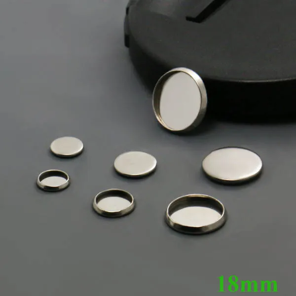 

Blank SUS316 stainless steel Round Bezel inner 18mm Settings Cabochon Bases Pendant Findings for Floating Charm Lockets Making