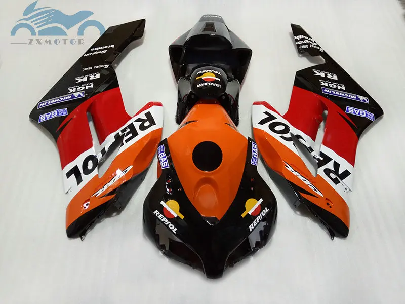100% Обтекатели для литья под давлением 2004 2005 CBR 1000 RR желто-черные CBR1000RR 04 05 ремонта