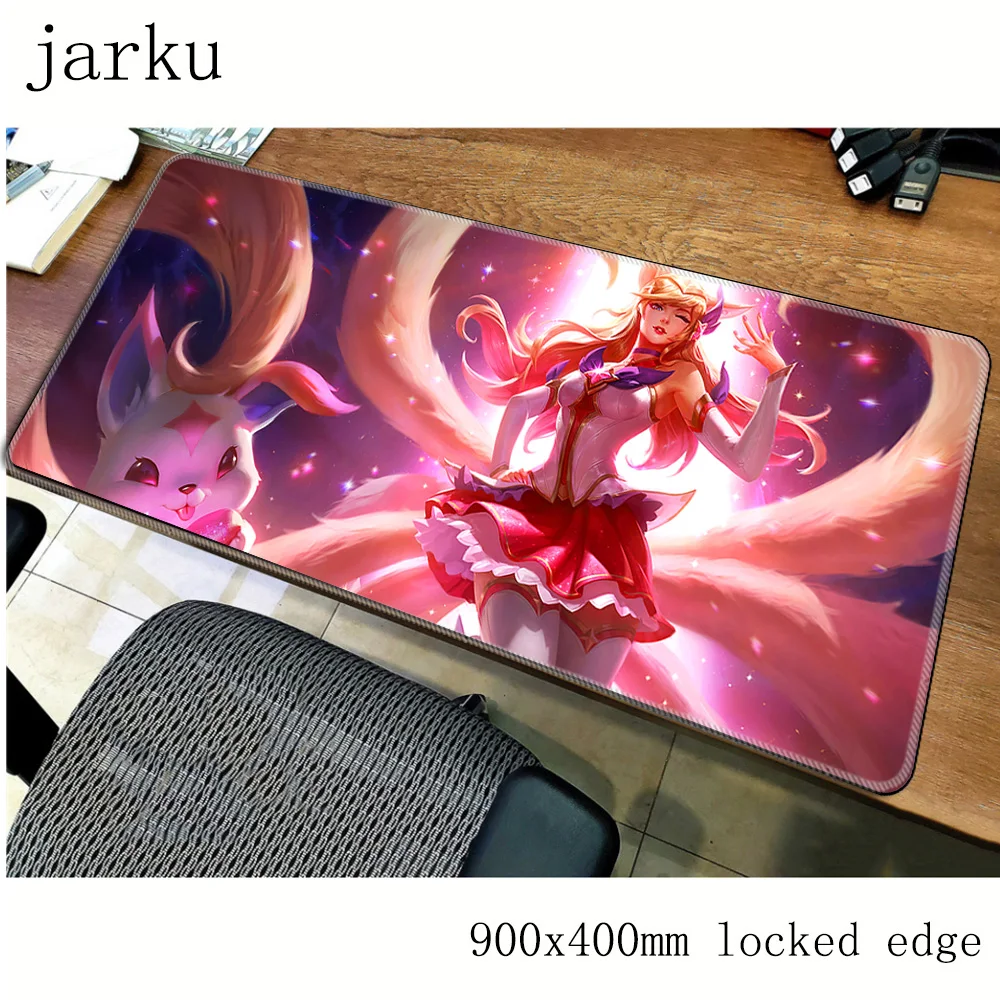 Ahri mouse pad gamer 900x400mm notbook mat large gaming mousepad Popular PC desk padmouse | Компьютеры и офис