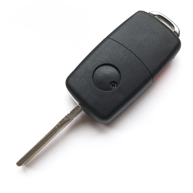 4 кнопки откидной Складной автомобильный брелок для VW Volkswagen Passat B5 B6 Touran Golf 4 5 6 Polo Bora красная кнопка дистанционного ключа крышка