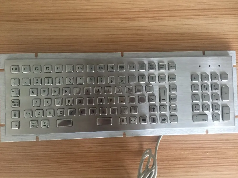 103 клавиш NEMA 4/4x или IP65 промышленный/Киоск металлический ПК клавиатура с металлическим корпусом из нержавеющей стали для станка с ЧПУ, Платформа Управления