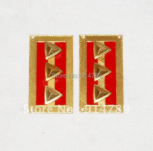 WWII китайский КМТ Гоминьдан армейского капитана вкладки для воротника 32040|tab|tab 4 |