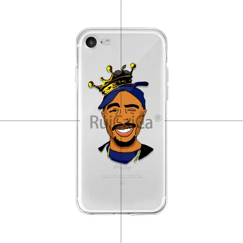Роскошный защитный чехол Ruicaica 2Pac Makaveli Tupac Amaru Shakur для мобильных телефонов Apple iPhone 8