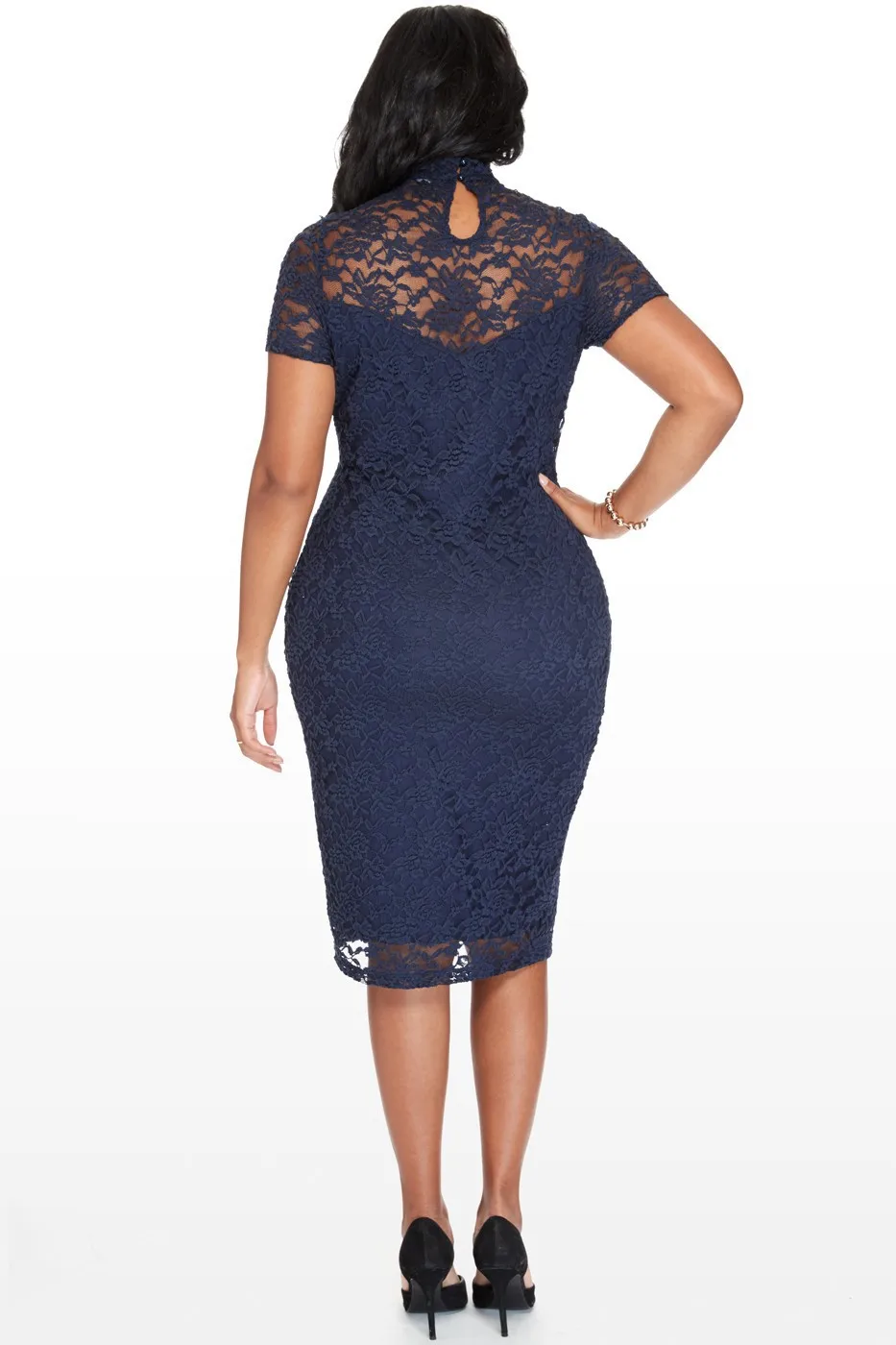 

2017 Spring European Autumn Lace Dress Women New Fashion Slim Sexy Party Blue Dress
