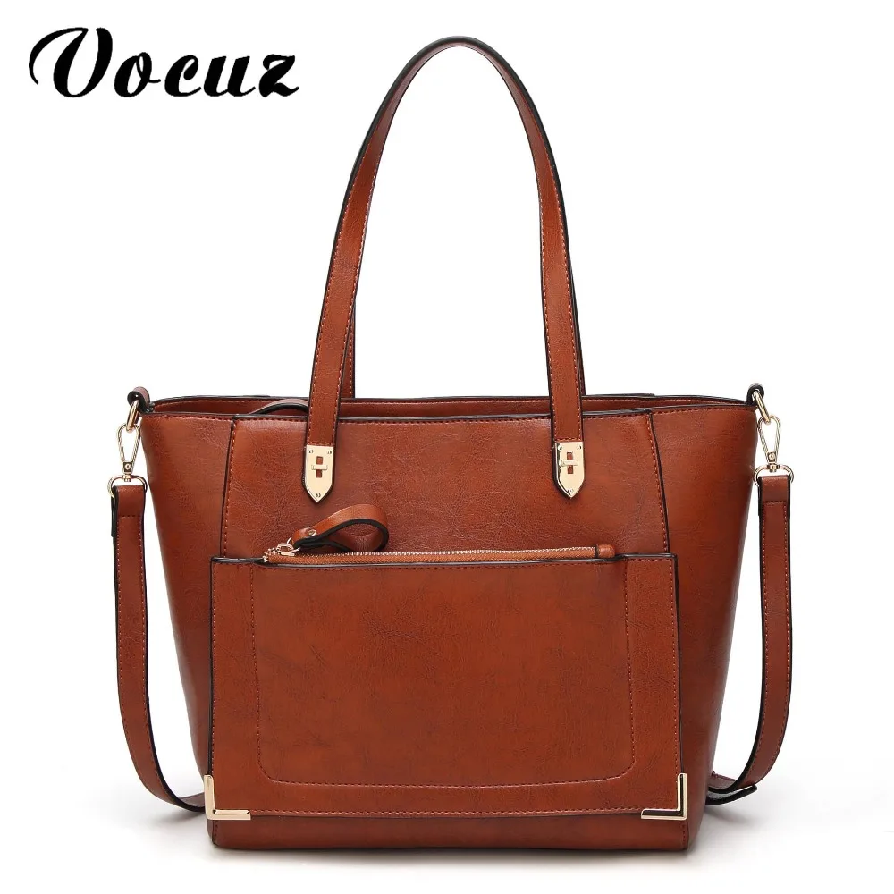 Модные женские туфли pu сумочка масло воск кожа женщины сумка большой Ёмкость