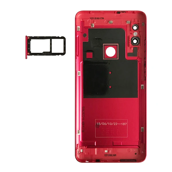 Задняя крышка батареи для Redmi Note 5 крышка батареи для Redmi Note 5 Pro корпус батареи+ Кнопки громкости+ слот для sim-карты - Цвет: Red With Sim Slot