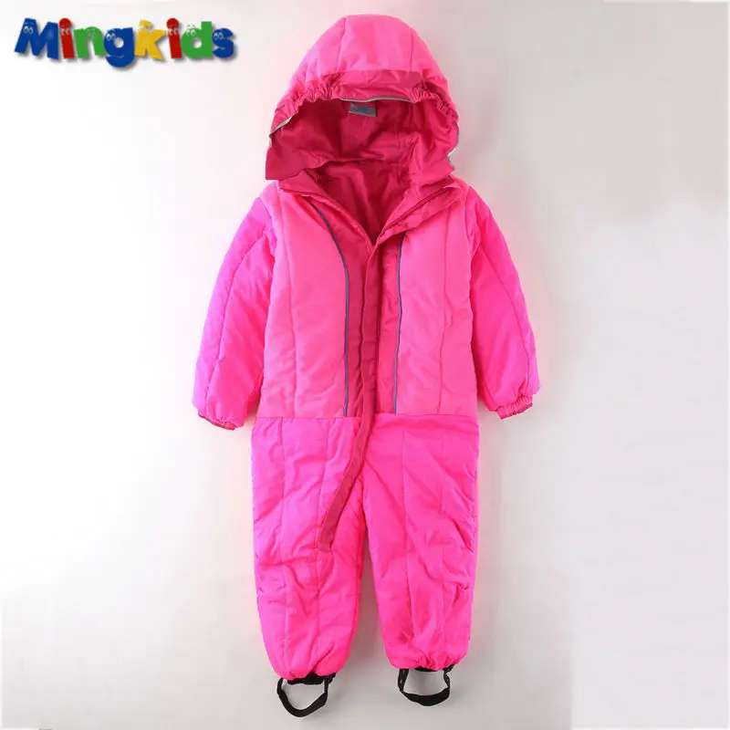 Mingkids Малиновый комбинезон девочка осень теплая зима с частично флисовой подкладкой водонепроницаемый ветронепродуваемый верхняя одежда для детей фирменная одежда Финляндия Норвегия мембрана лыжный костюм комбинезон