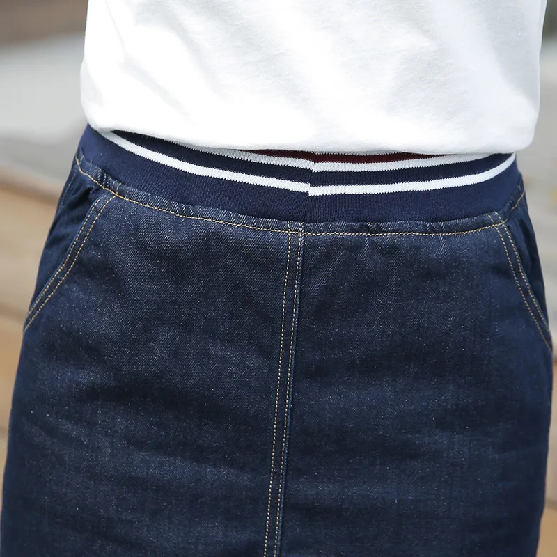 Женские облегающие джинсы MIDI синие карандаш для офиса на лето 2019|denim skirt|jeans skirtmidi