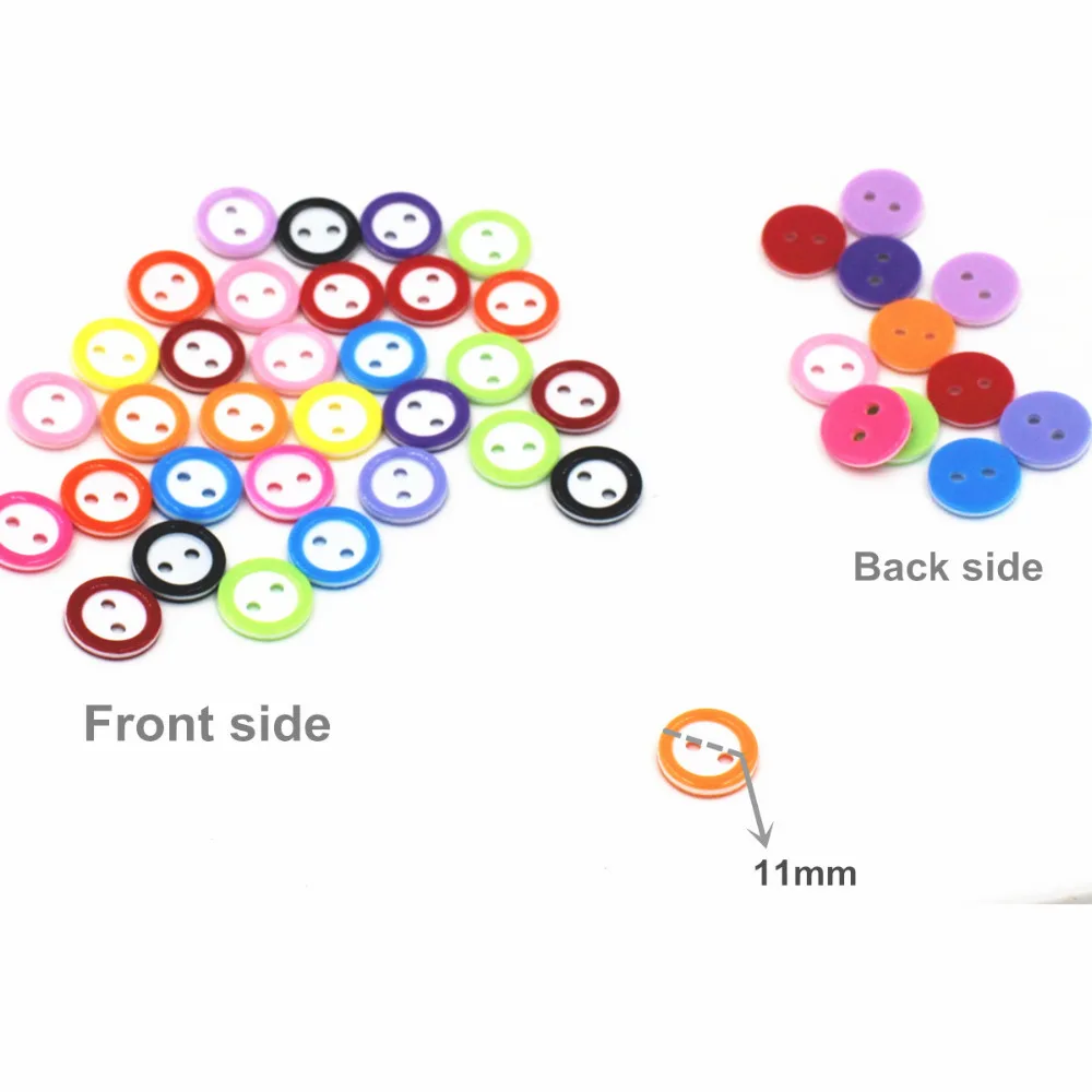Разноцветные полосатые детские пуговицы разноцветная круглая форма из смолы с 2