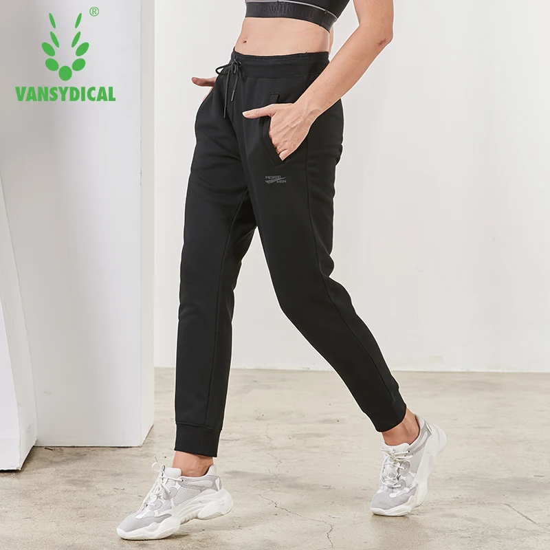 Vansydical осенне-зимние спортивные штаны для бега тренажерного зала йоги женский