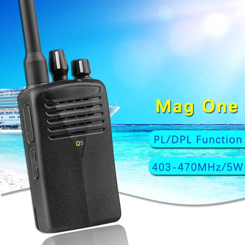 Портативный рация Mag Один Q5 16CH UHF 403-470 MHz удобный радиолюбителей Hf трансивер двухстороннее радио ФИО Comunicador