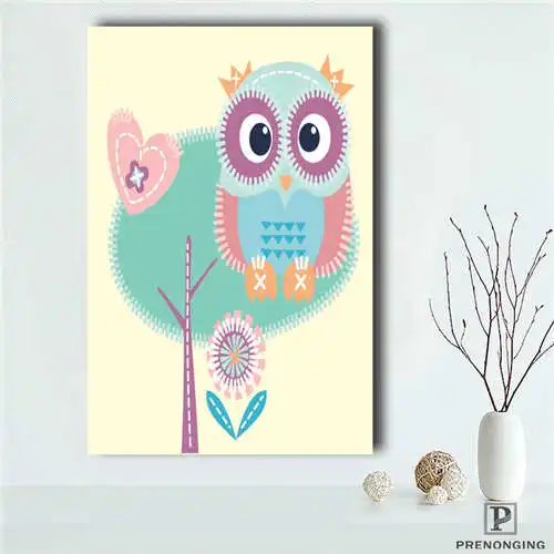 На заказ Сова (2) @ Печатный постер ткань стены художественные картины для декора