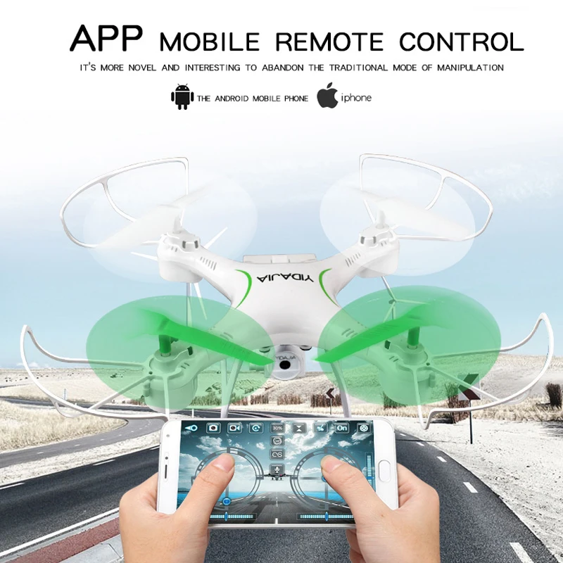D66 Радиоуправляемый Дрон с WI FI FPV 0.3MP Камера долгое время полета 2 4 г 6 оси вертолет
