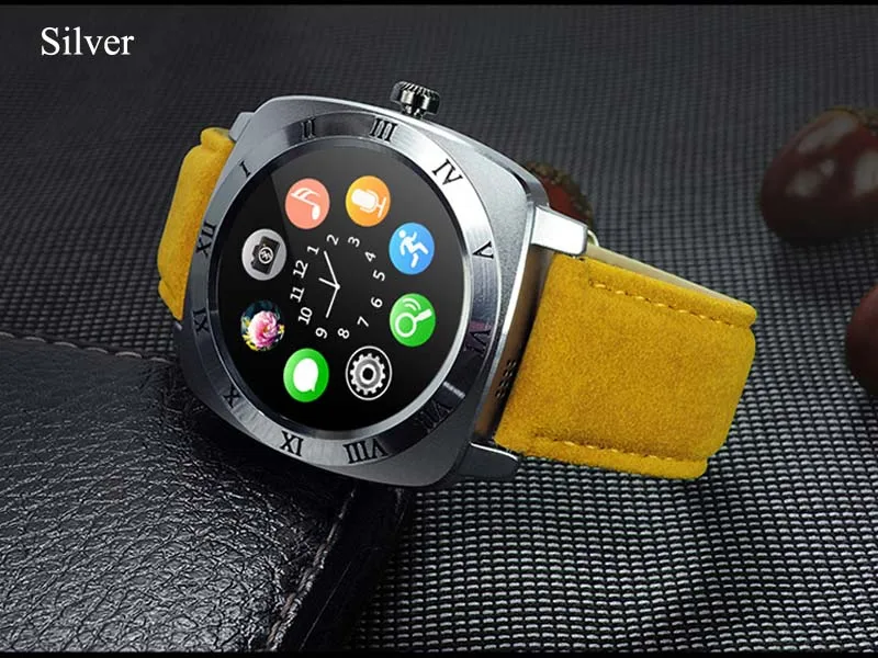 Хорошее X3 SmartWatch телефон mtk6261 IPS круглый Экран gsm шагомер мониторинга
