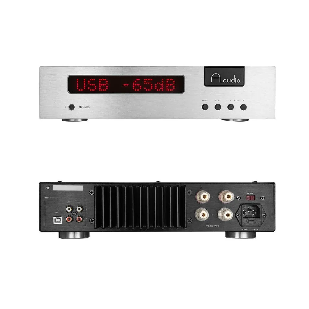 Nobsound Hi-End Интегрированный усилитель класса AB стерео HiFi усилитель мощности аудио USB DAC GE5670 ламповый Предварительный усилитель 70 Вт* 2