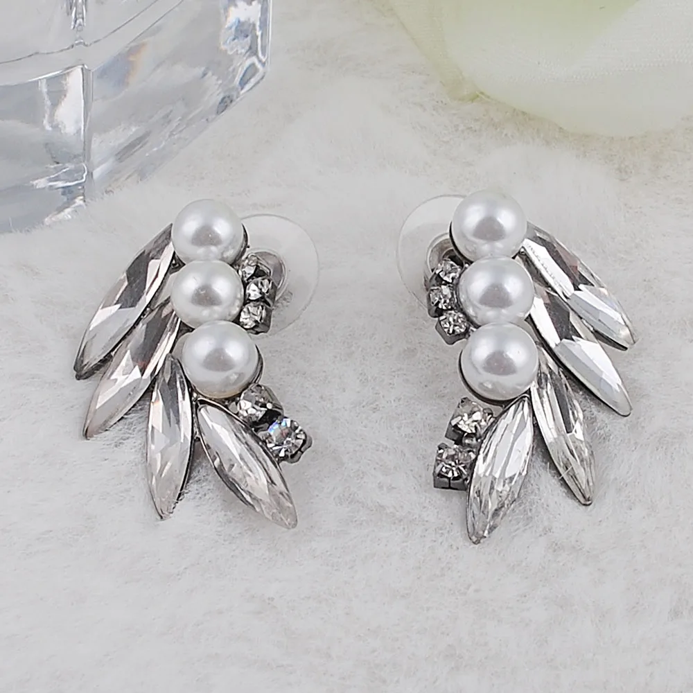 Женские серьги гвоздики с искусственным жемчугом модные ювелирные изделия