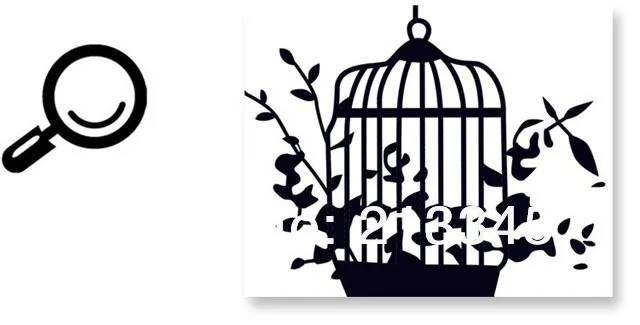 [Fundecor] Новое дерево для домашнего декора наклейки на стену птицы в клетке черная