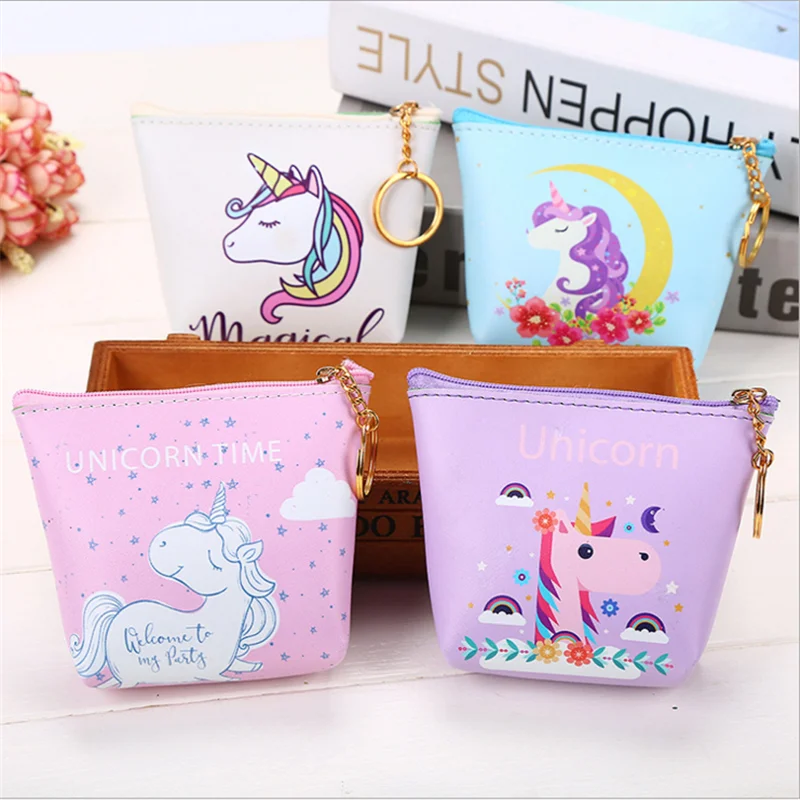 1 шт. кошелек для монет с единорогом принтом сумка дня рождения вечеринки