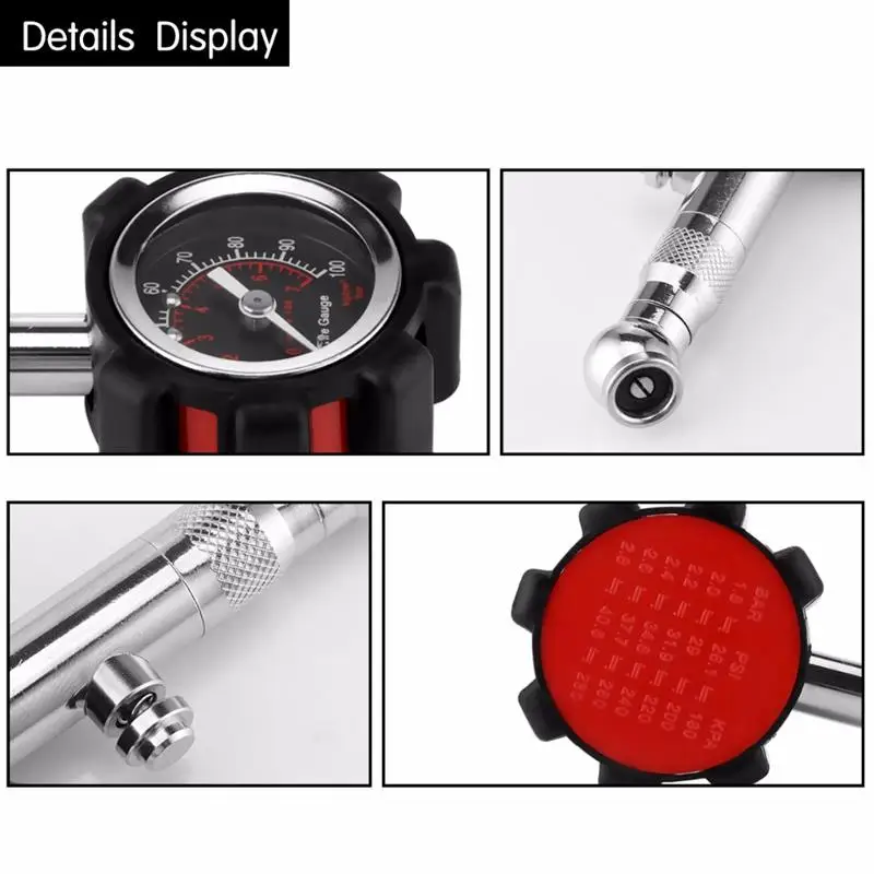 Измеритель давления в шинах Onever измеритель автомобильных бар кг/см2 0 100 PSI