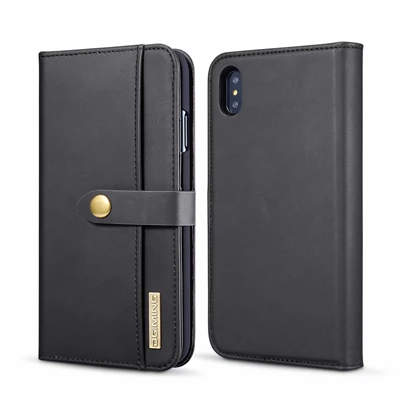 black DG. MING Магнитный Привлекательный Кожаный чехол для iphone 11 Pro X XS чехол для MAX XR для iphone 6 6S 7 8 Plus флип-кошелек чехол для телефона s - Цвет: black