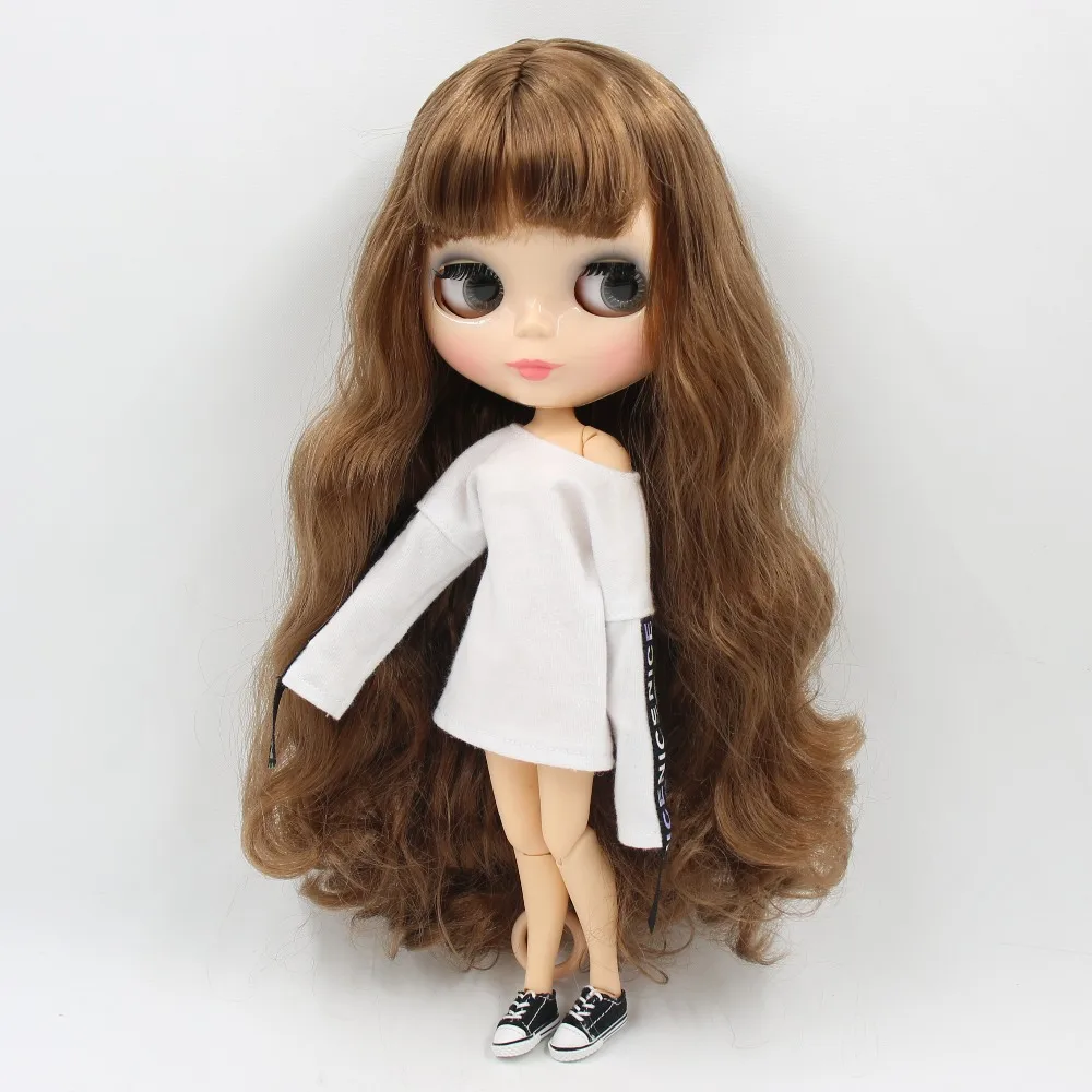 Ледяная фабрика blyth кукла каштановые волосы соединение тела bjd 30 см BL9158 bjd блестящая кукла лица