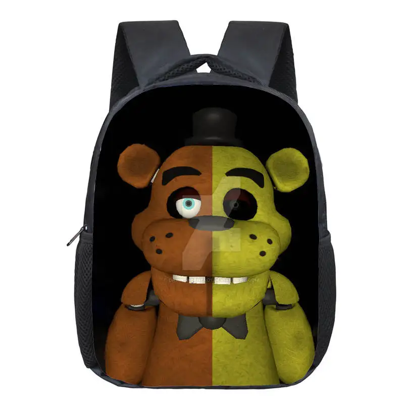 12 дюймов детские рюкзаки с принтом Фредди аниме Fnaf, школьные сумки для мальчиков и девочек, детская сумка для книг, повседневный мини-рюкзак