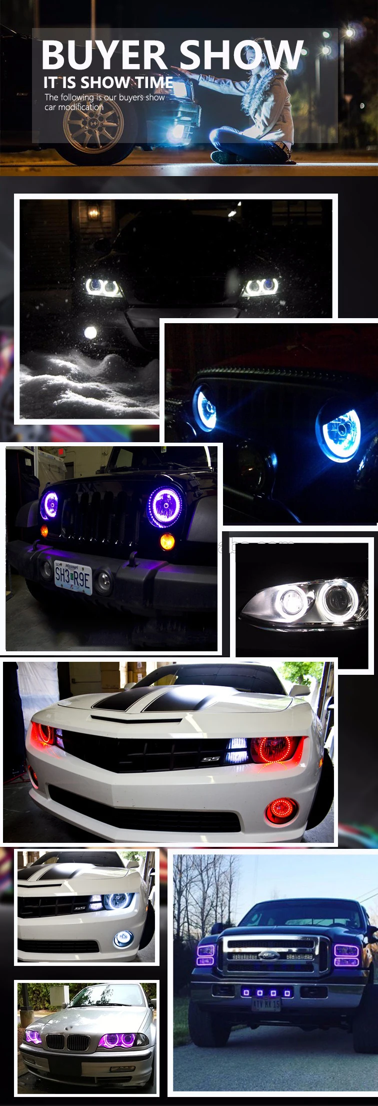 HochiTech отличный RGB многоцветные halo кольца комплект Автомобильный Стайлинг для ангельских глаз wifi Пульт дистанционного управления для Mazda 3 Мазда 3 2002-2007