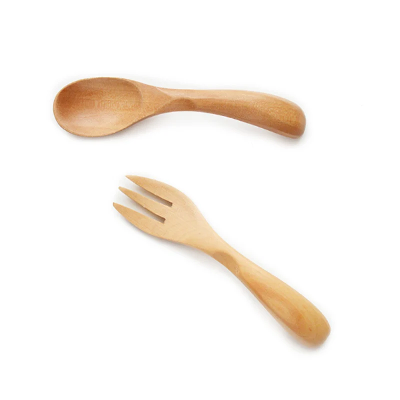 Экологически чистый набор посуды ручной работы из натурального дерева для