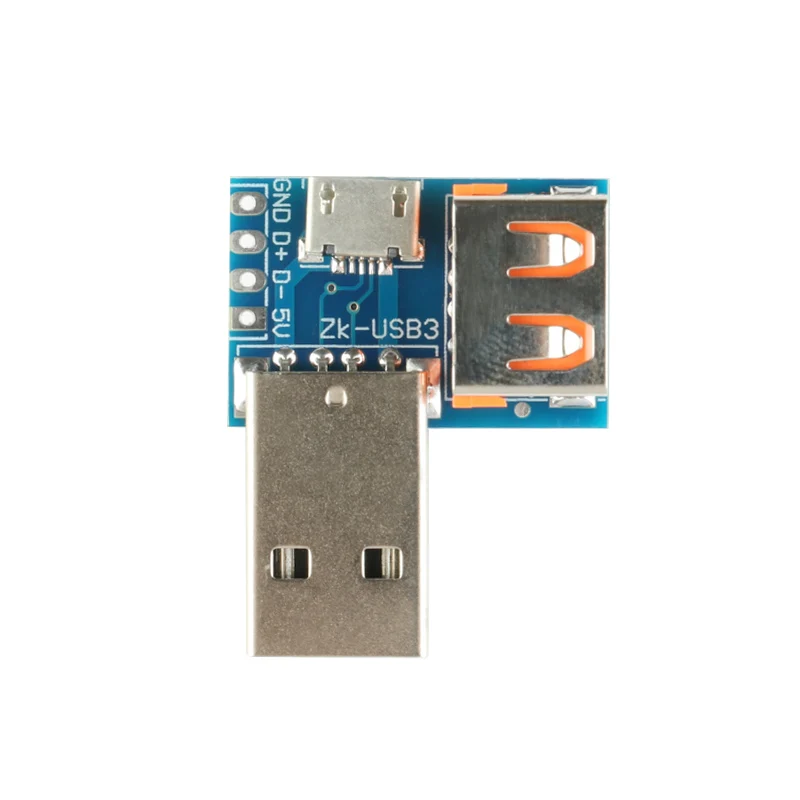 3 в 1 микро-USB гнездо USB штекер DIP обменный адаптер преобразователь Соединительный