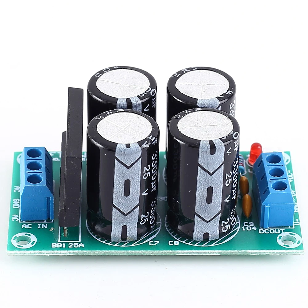 25A AC 9V 17V DC 12V 24V двойной силовой фильтр усилитель силовая плата нагревательная