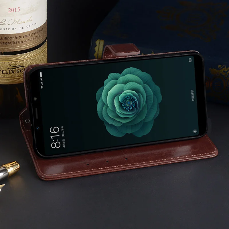 Чехол-бумажник для Xiaomi Mi 8 Mi8 чехол-книжка из искусственной кожи и силикона