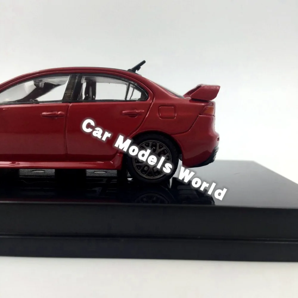 Литая модель автомобиля Tarmac модель автомобиля для Lancer EVO X Evolution Final Edition(красный) 1: 64