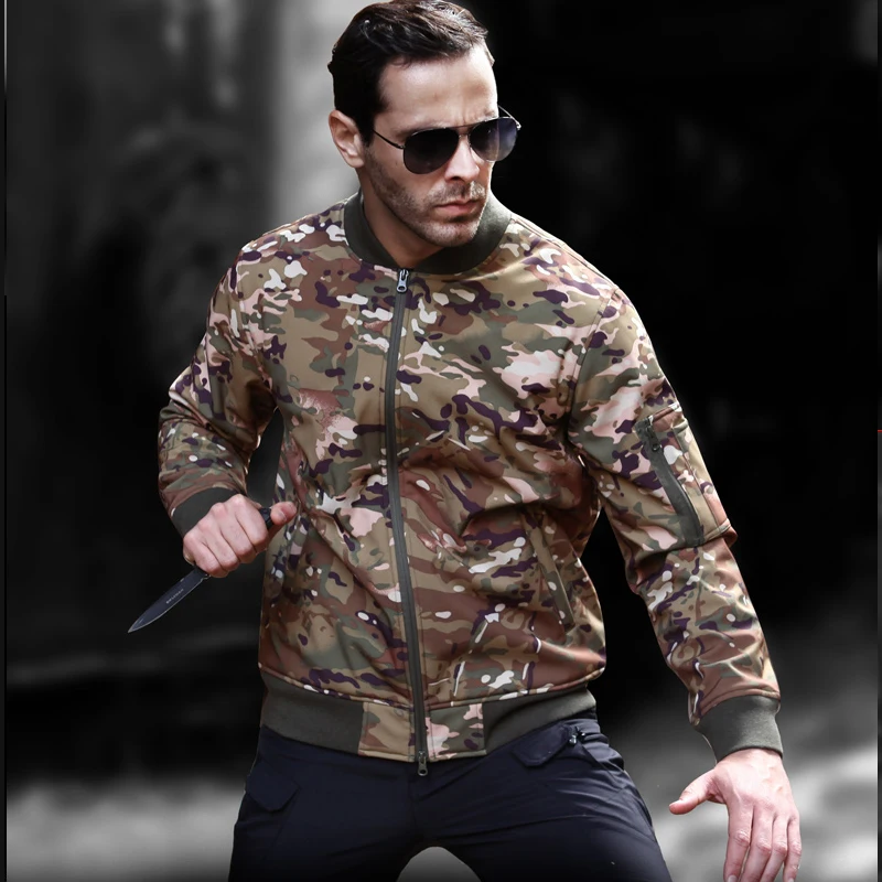 

2017 NEW Winter Warm Inner Fleece Tactical Jacket /Men's Tactical Parka Muroc Jacket Waterproof US MA1 Flight Jacket