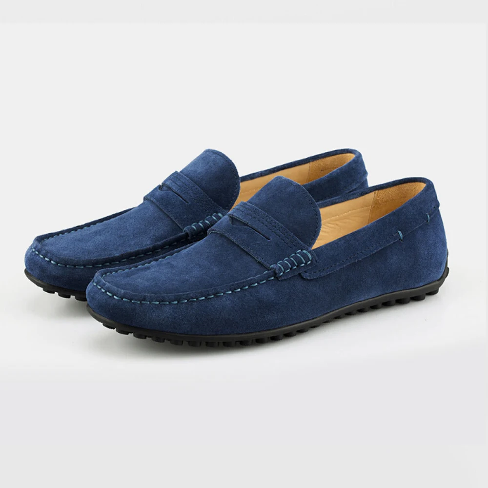 Original Xiaomi Seven-faced Men's Suede Leather Beans Shoes With Massage Sole | Мобильные телефоны и аксессуары