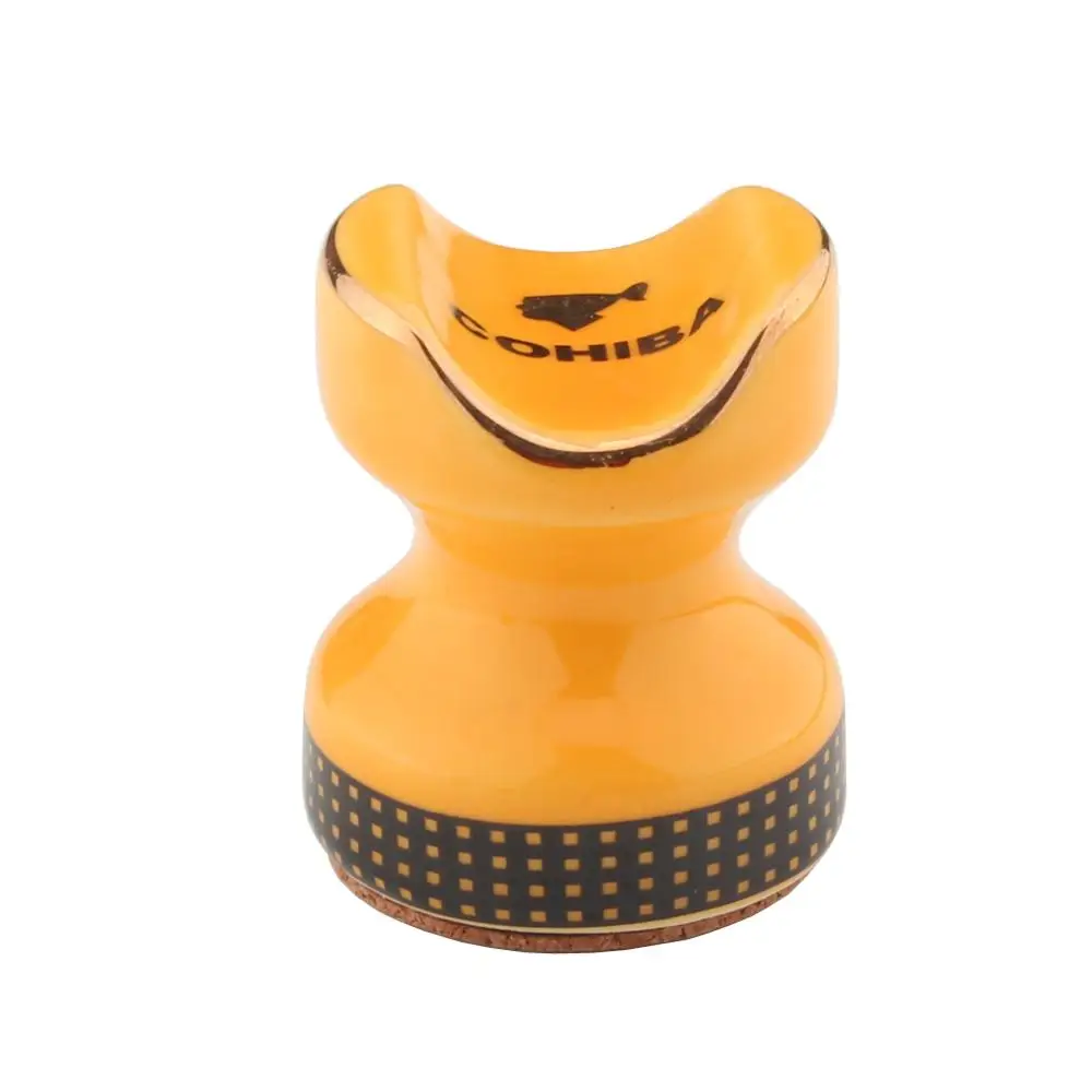 COHIBA карманная пепельница для сигар, держатель 2 шт., портативный керамический держатель для сигар, подставка для курения, отдыха, дорожная пепельница для сигарет, сигары