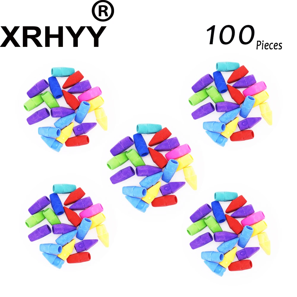 Top Eraser Caps Chisel Shape Pencil Eraser Toppers Arrowhead