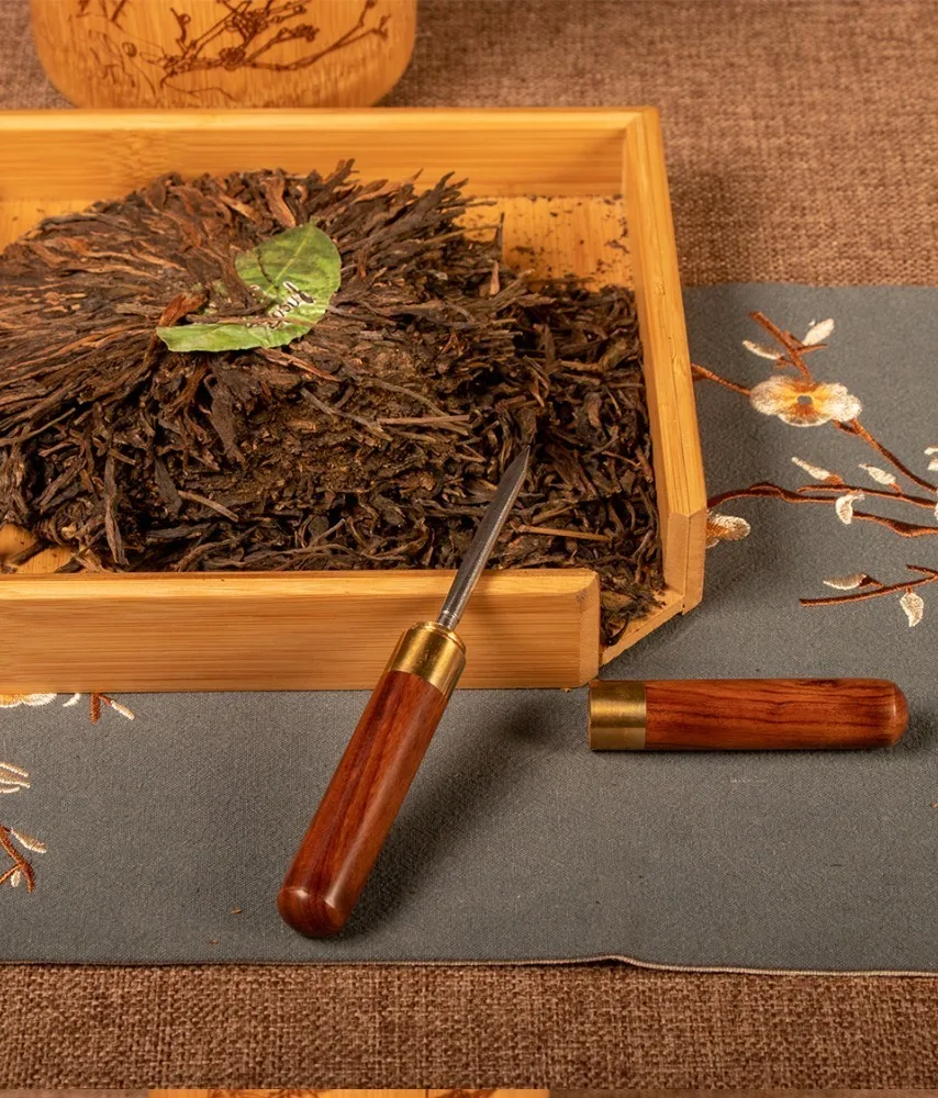 Бамбуковый нож для чая из нержавеющей стали Pu Er, Специальная игла для чая, аксессуары для чая, китайские чайные наборы кунг-фу, спираль