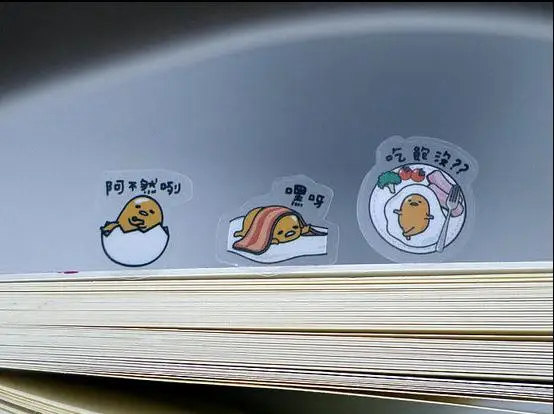 57 шт./лот Gudetama Ebichu Канцелярские Скрапбукинга Наклейки 3D Серебристых стикер примечание ярлык Украшения