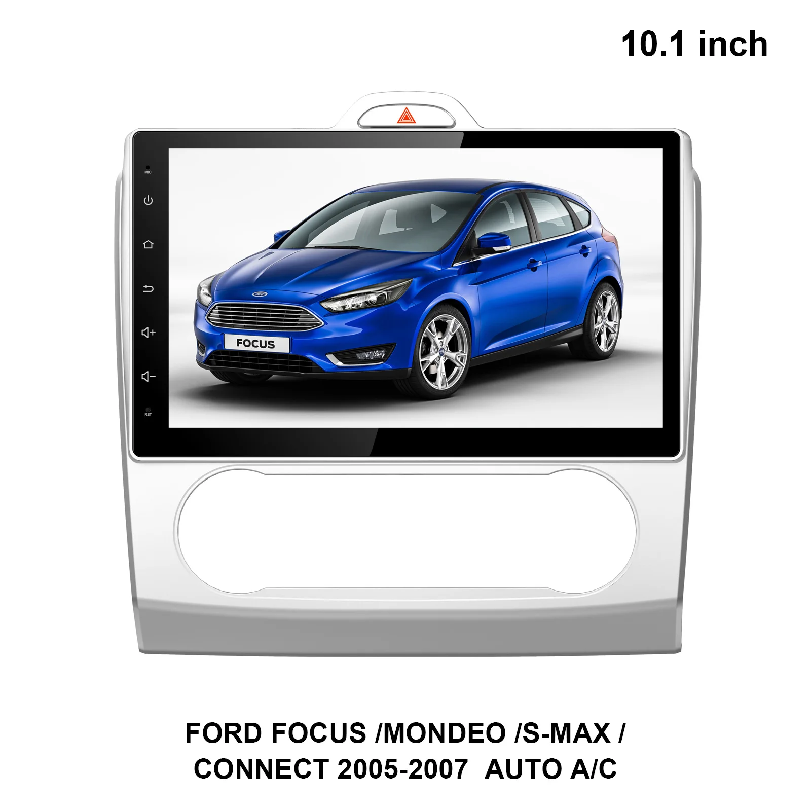 Android 9,0 Full Touch 10,1 ''lcd Автомагнитола стерео для FORD FOCUS/MONDEO/S-MAX/подключение 2005-2007 Авто A/C видео плеер Wifi DAB