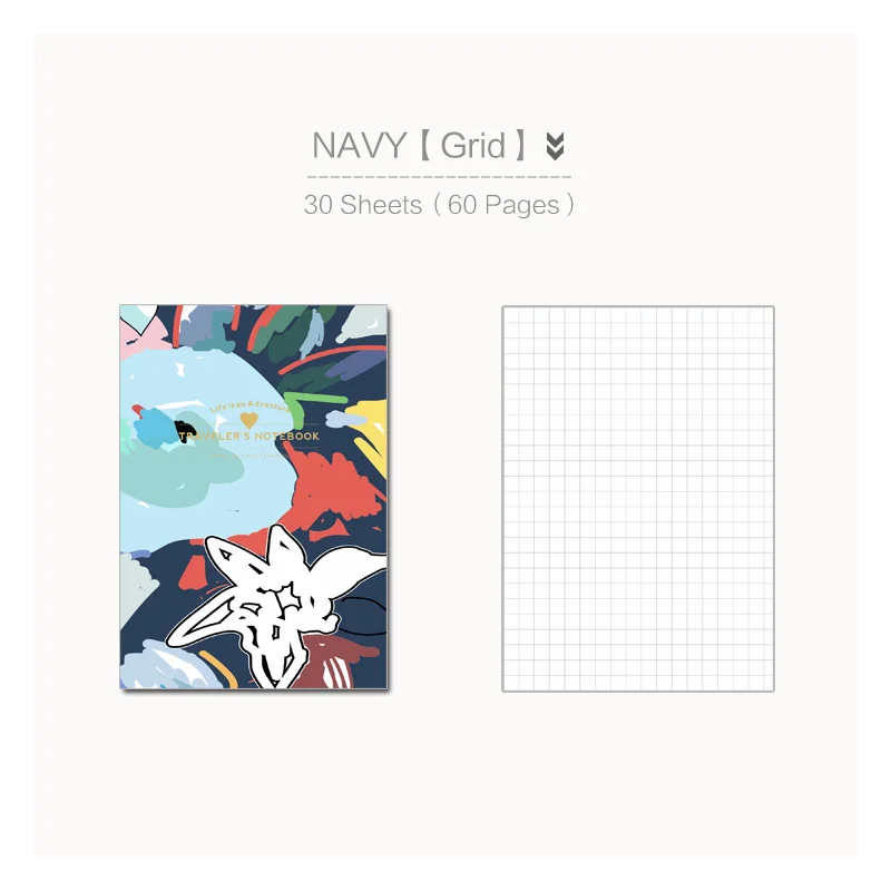 Navy-Grid MyPretties путешественников Тетрадь Бумага заправки паспорт для TN цветок Blossom пустой сетки наполнитель Бумага s Винтаж канцелярские - Цвет: Navy-Grid