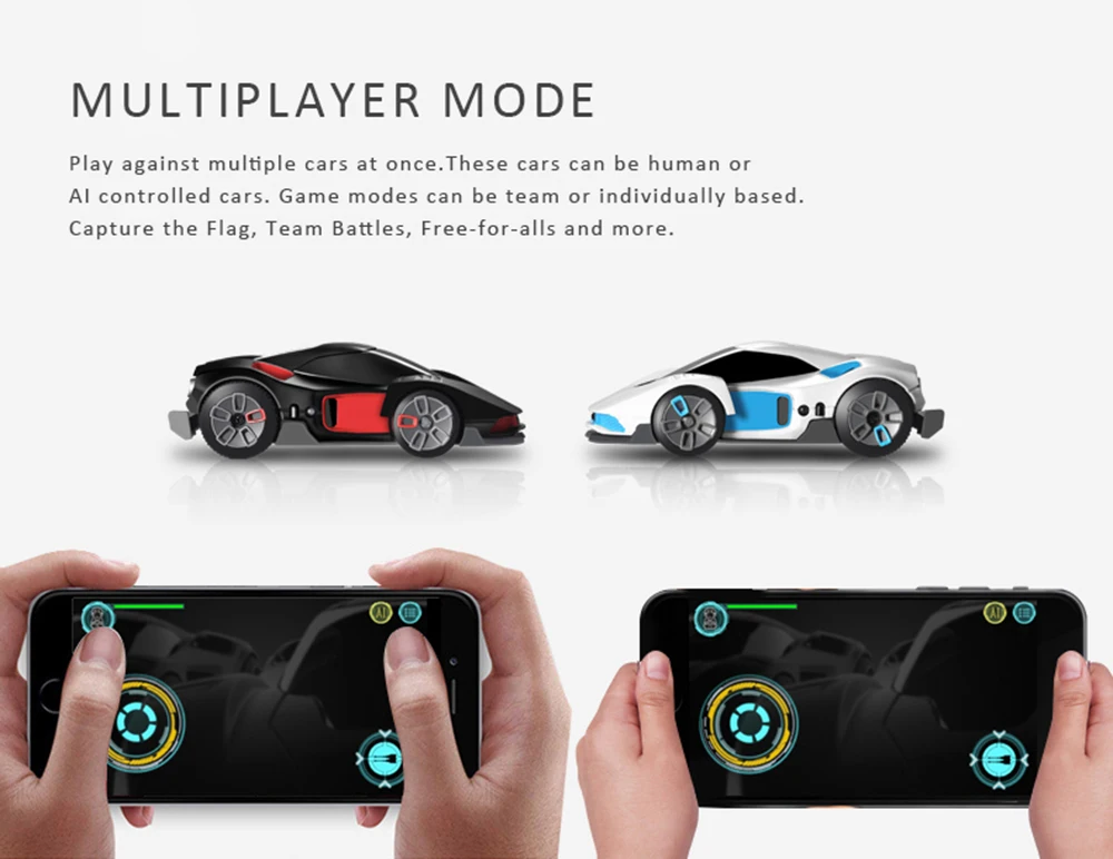 WowWee R.E.V игрушки на дистанционном управлении RC гоночный автомобиль 2 шт. роботизированные улучшенные транспортные средства гоночный автомобиль вспышка огни для рождественских подарков