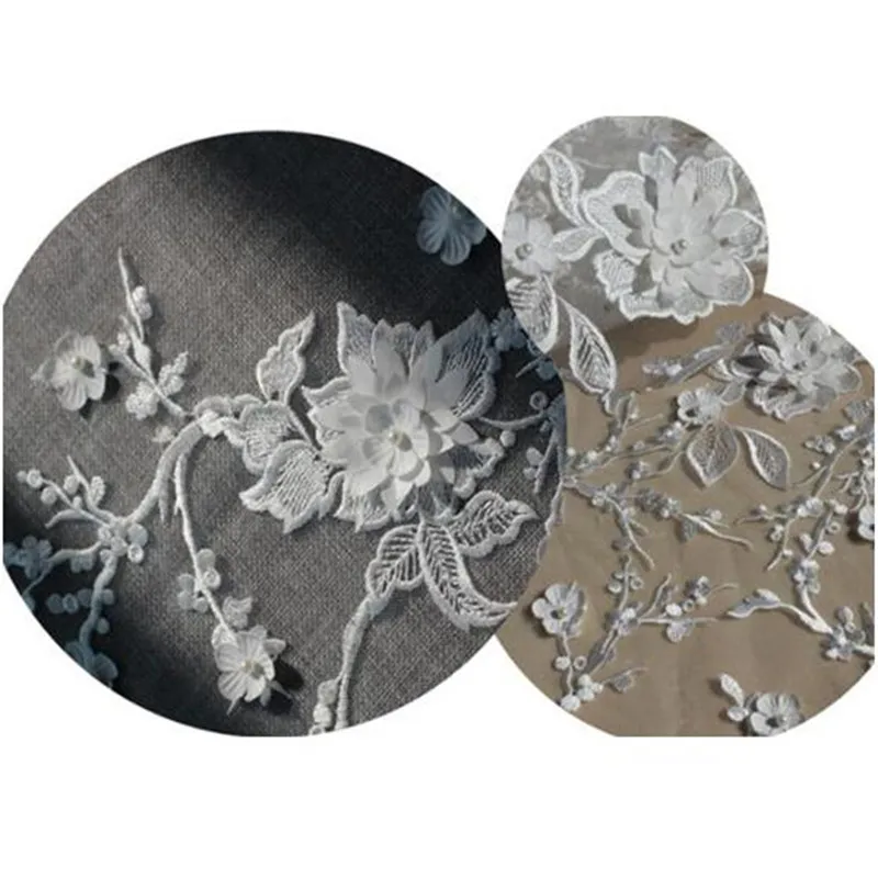 Женское платье с вышивкой из бисера 2 ярда х 120 см|embroidery lace fabric|lace fabricembroidery |